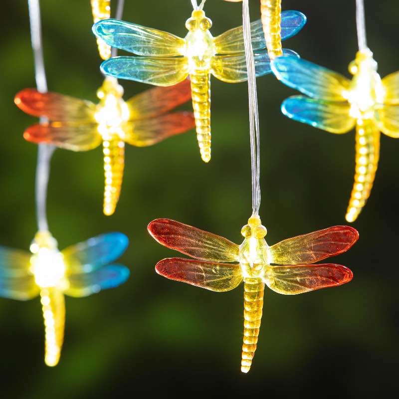 Colorful Dragonfly String Lights