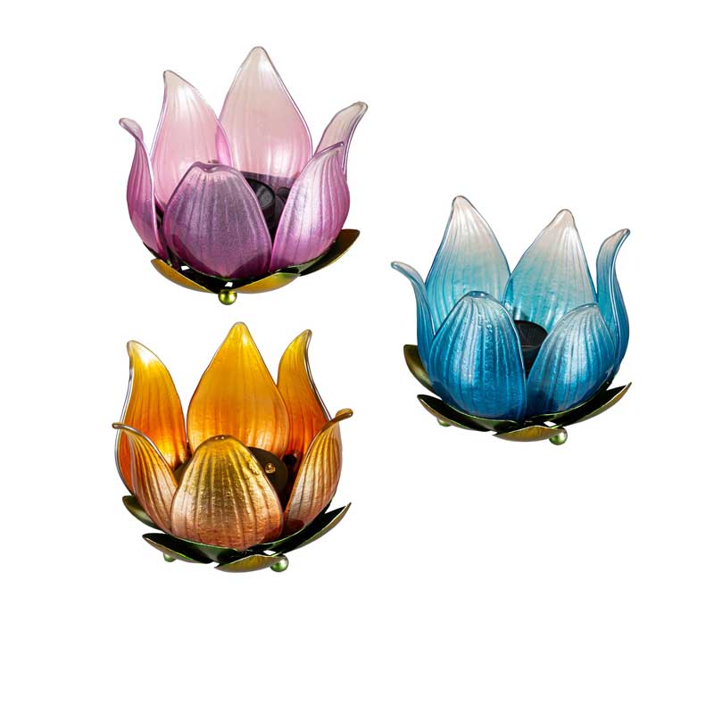 Solar Glass Tulips, Set of 12