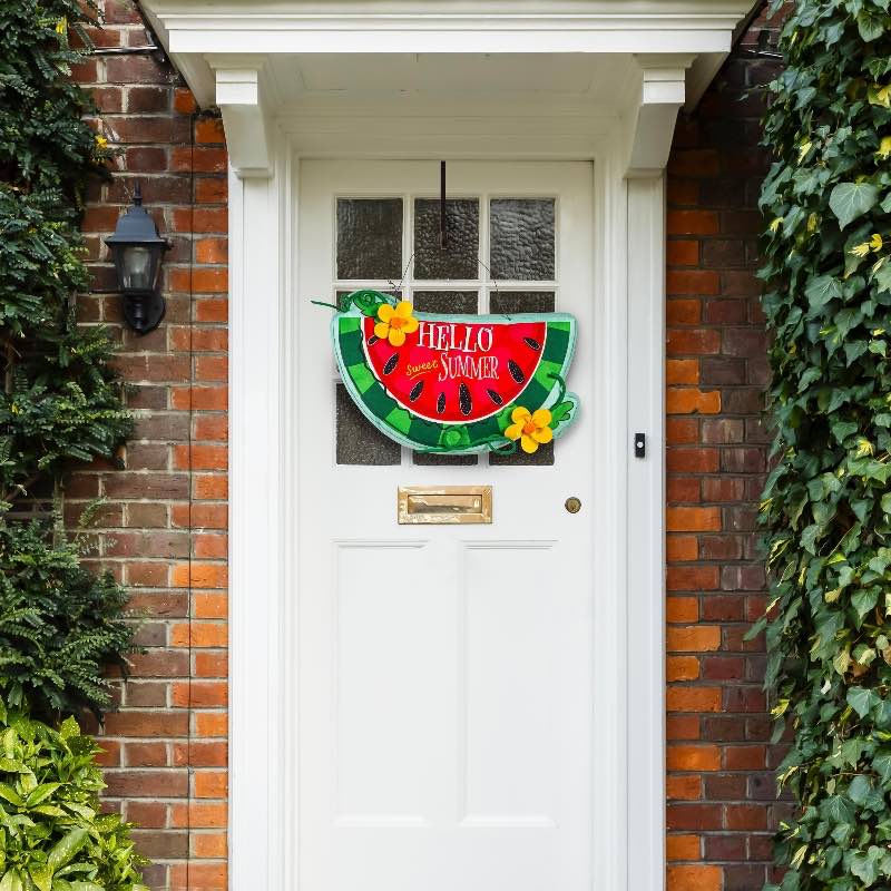 Hello Sweet Summer Watermelon Estate Door Decor