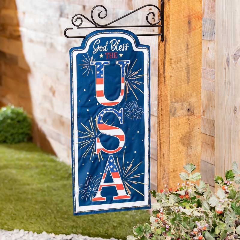 God Bless the USA Garden Flag