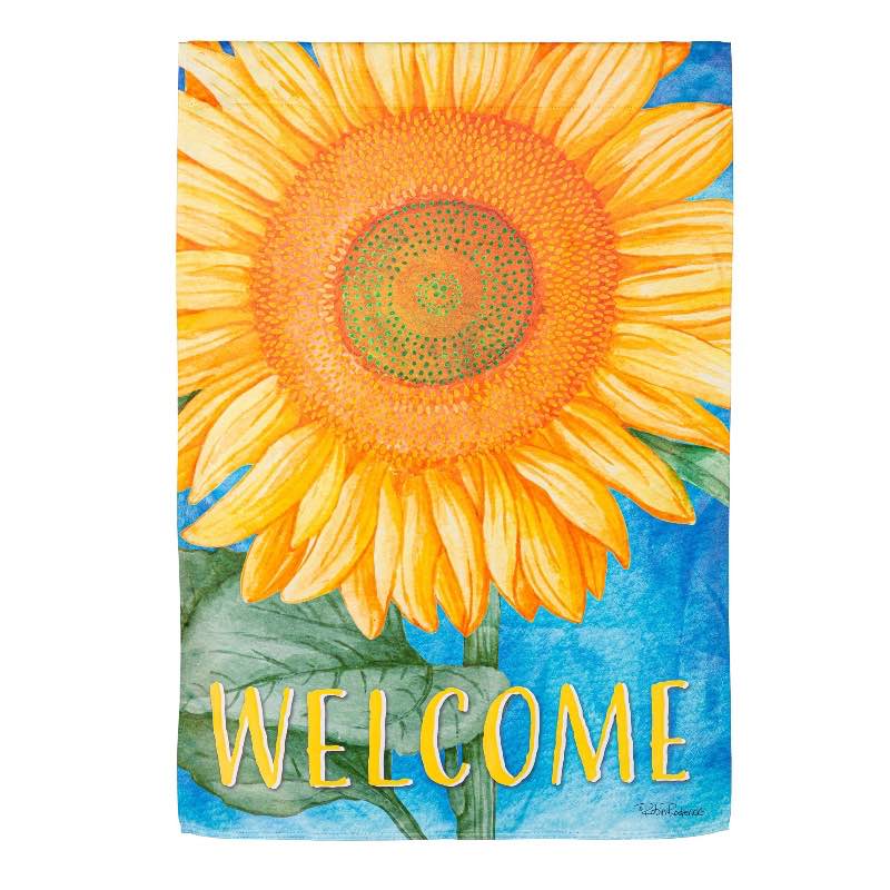 Sunflower Suede Garden Flag