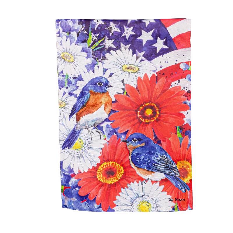 American Glory Suede Garden Flag