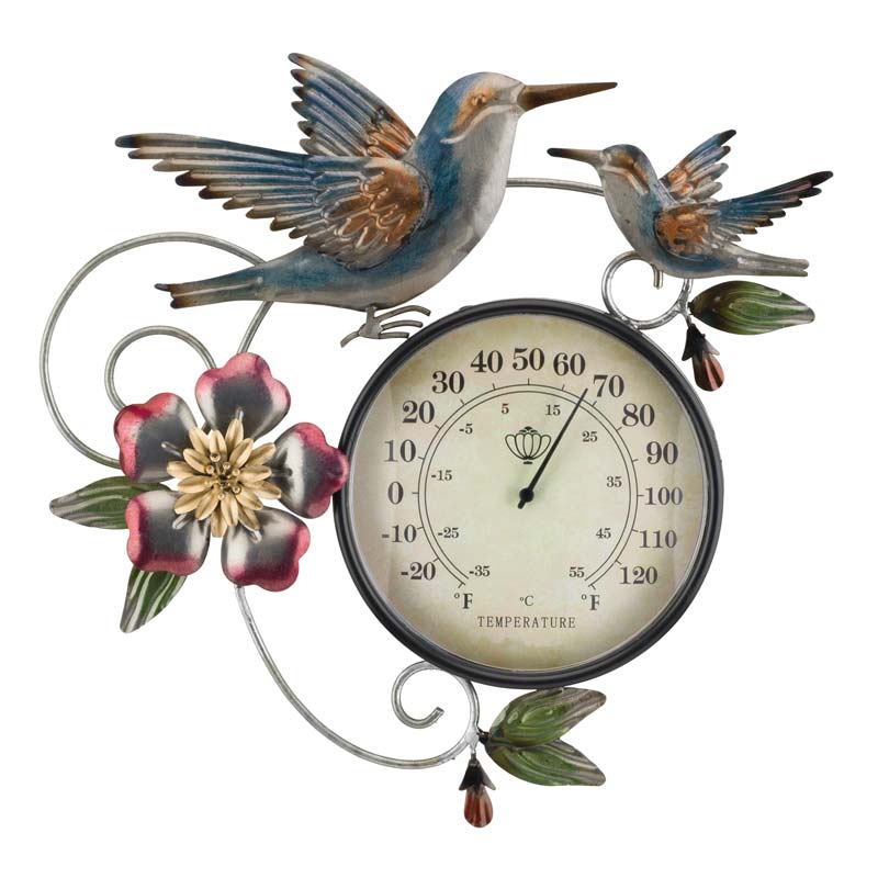 Hummingbird Thermometer Wall Decor