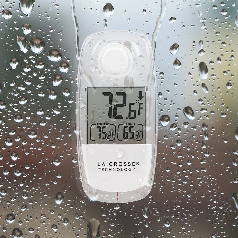 Solar Window Thermometer with Suction Cups