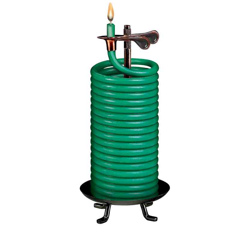 80 Hour Candle By The Hour Beeswax Candle - Green