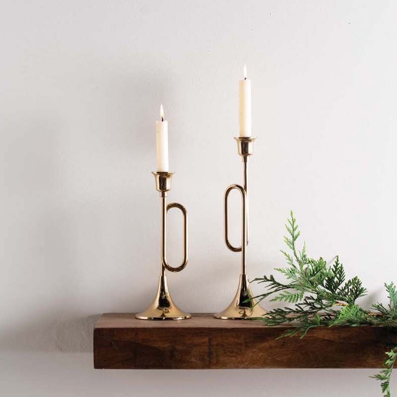 Trumpet Candleholder