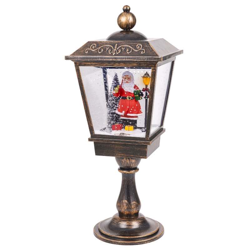 LED Santa Snowglobe Lantern