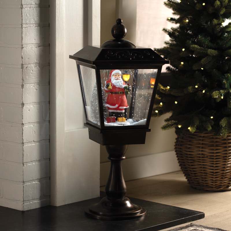LED Santa Snowglobe Lantern