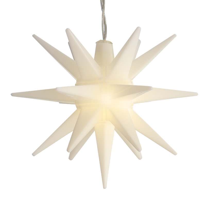 Lighted White Morovian Star Small