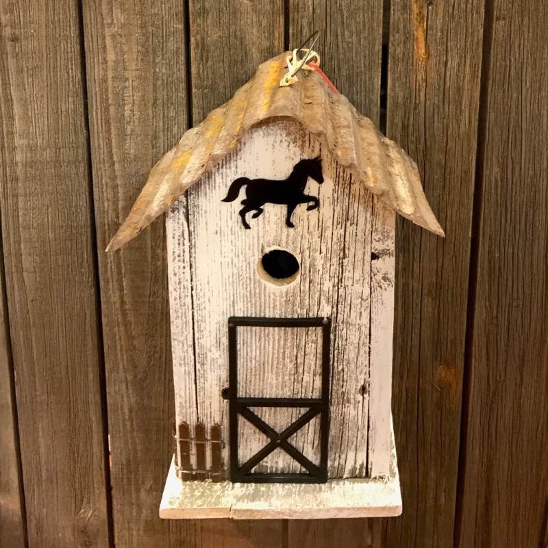 Summitville Stable Birdhouse (White)