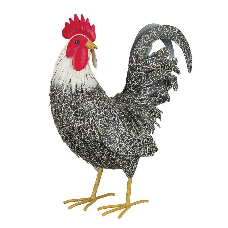 Murry Painted Metal Rooster
