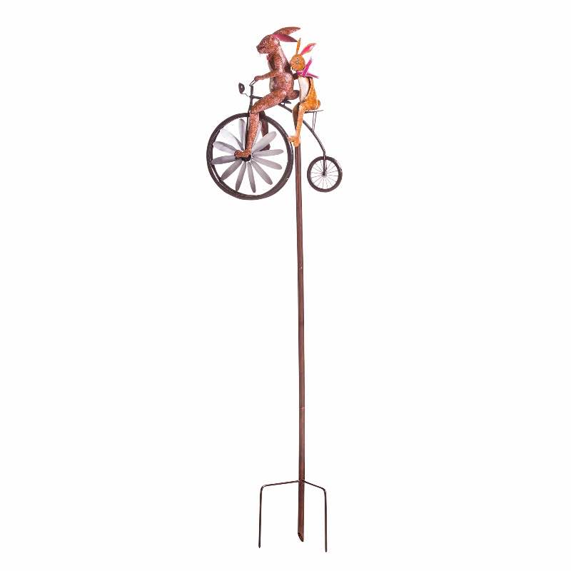 Bunnies on Bicycle Spinner