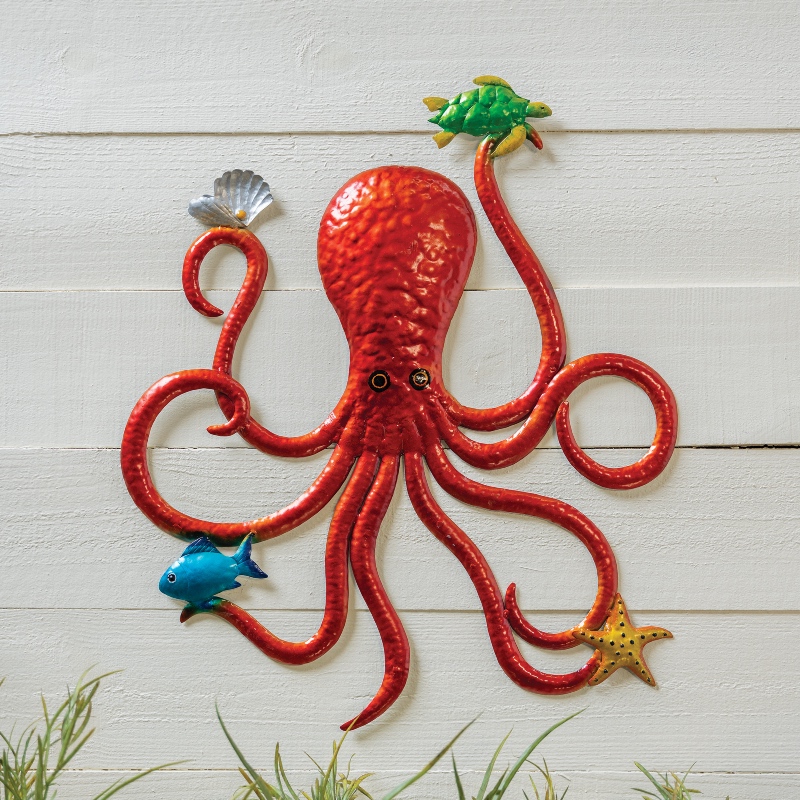 Octopus Metal Wall Decor