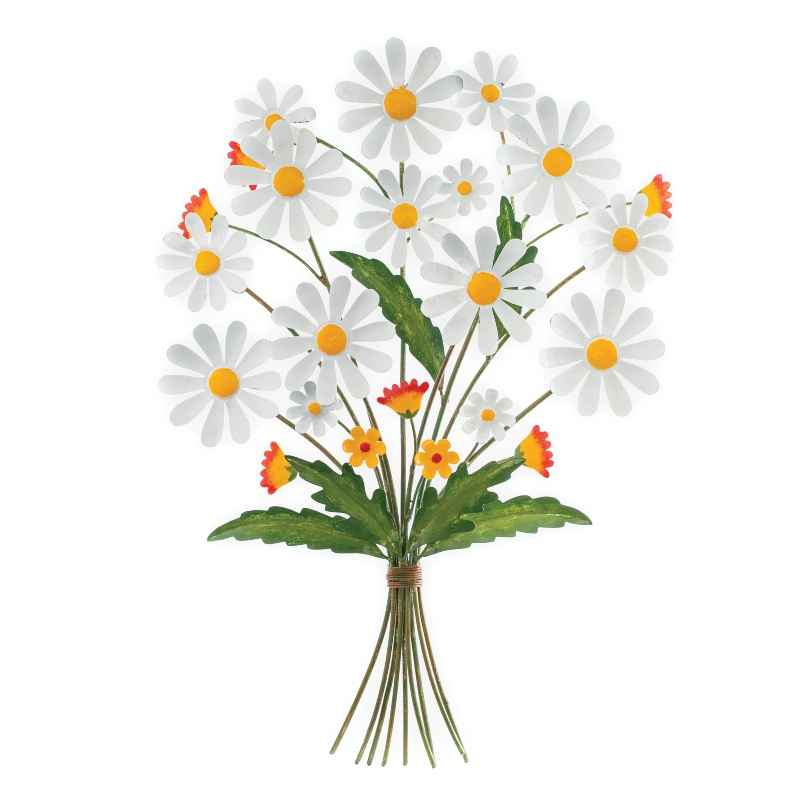 Daisy Bouquet Metal Wall Decor