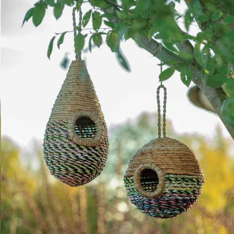 Round Woven Birdhouse