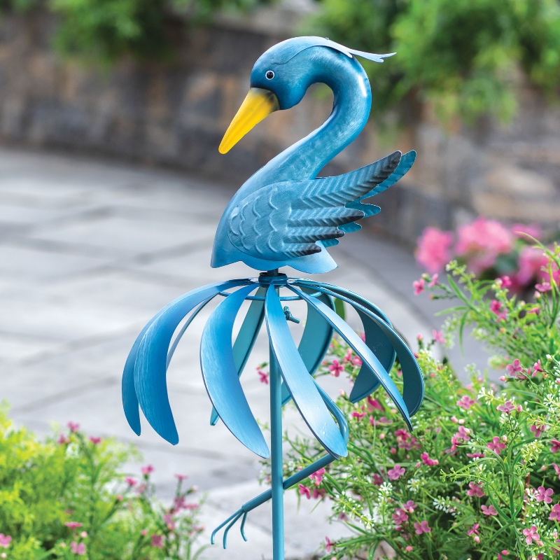 Blue Heron Spinner Stake