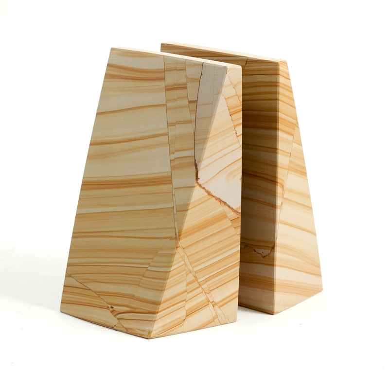 Sand Marble Bookend Set