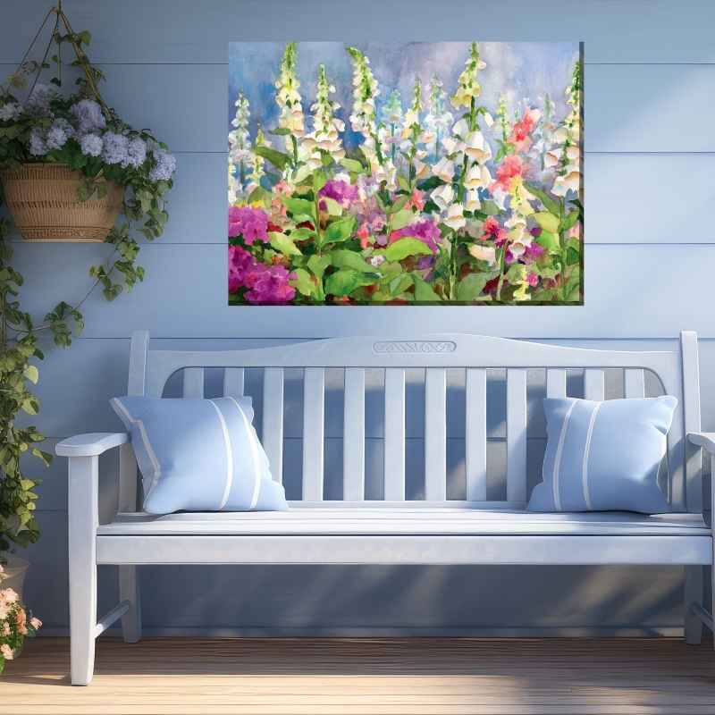 Waterproof Canvas Art - Foxgloves