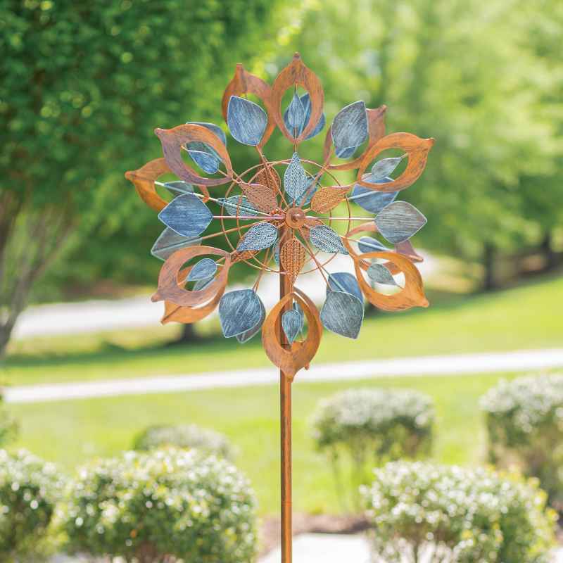 Copper Lotus Wind Spinner