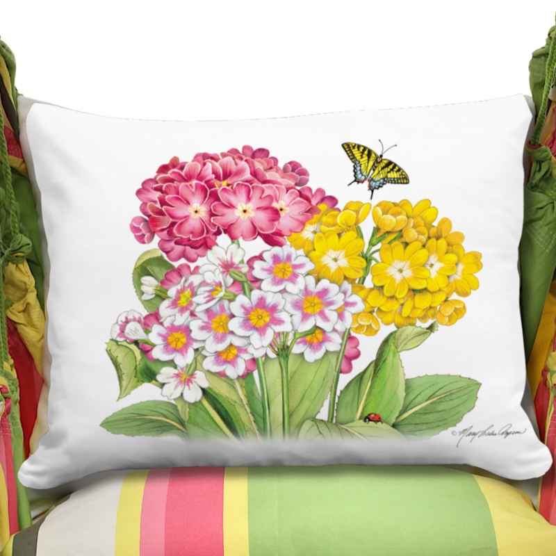 3 Piece Hammock Swing - Fresh Lime Stripe with Primrose Floral Trio Pillow