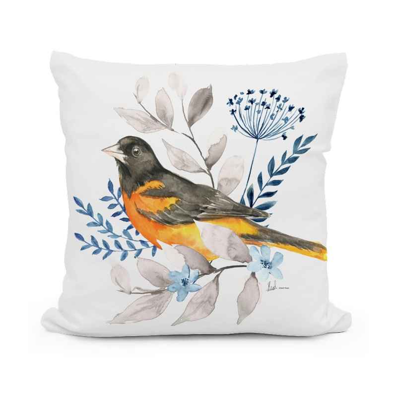 Indoor/Outdoor Oriole Pillow, 18