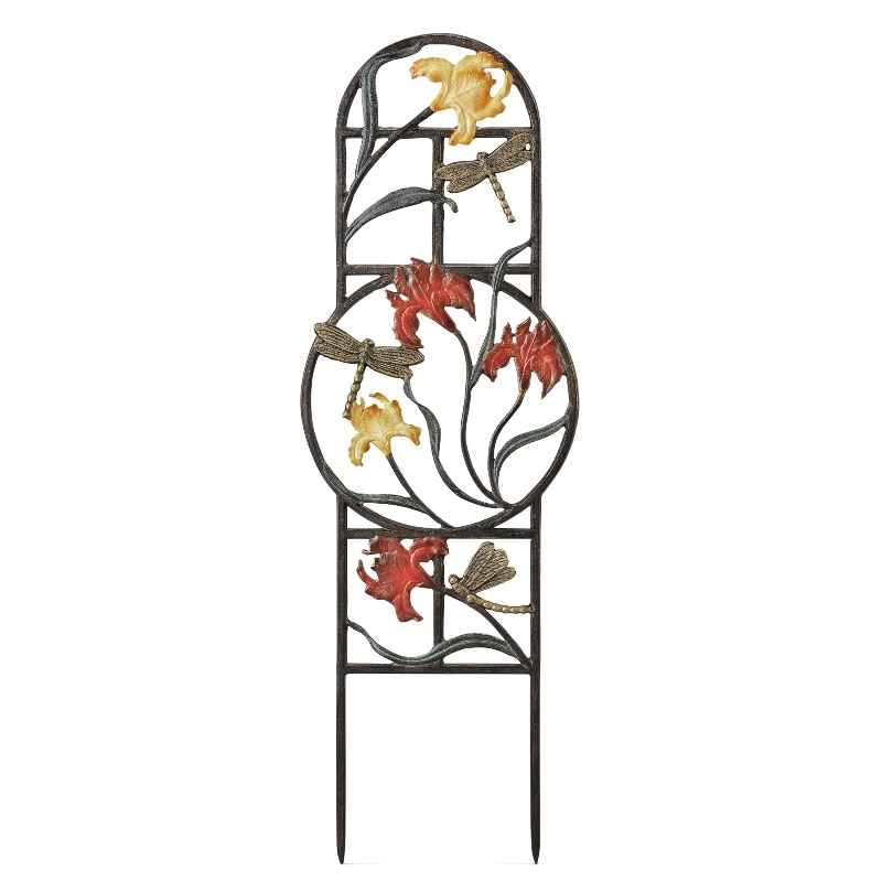 Aluminum Dragonfly Floral Trellis