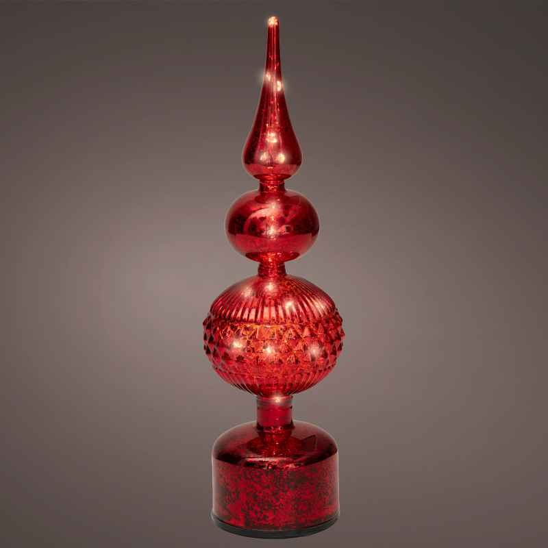 Shimmering Micro LED Rotating Finial