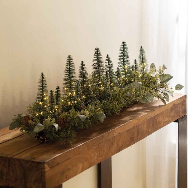 Micro LED Evergreen Tablescape