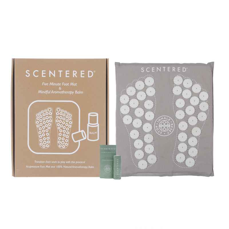 Acupressure Foot Mat & Aromatherapy Balm - De-Stress