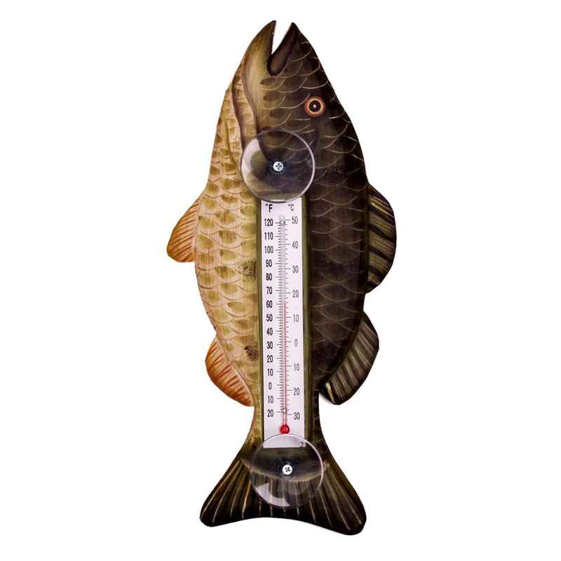 Bass Wooden Window Thermometer