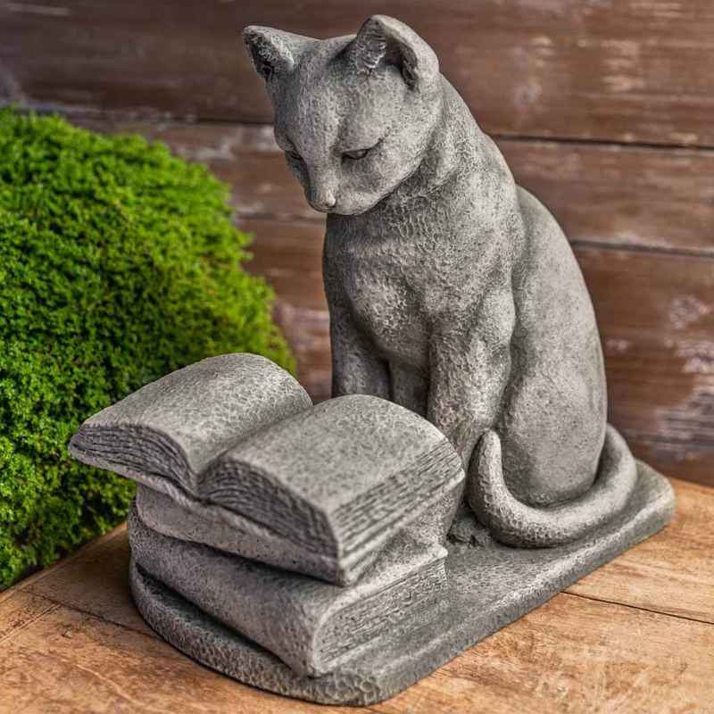 Hemingway Reading Cat Statue