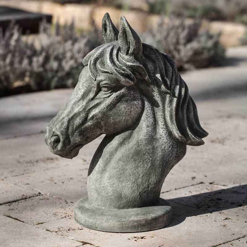 Spirit Horse Head Statue