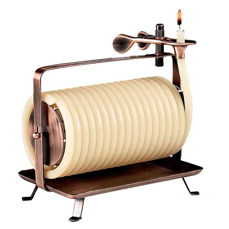 80 Hour Candle By The Hour Beeswax Candle - Horizontal