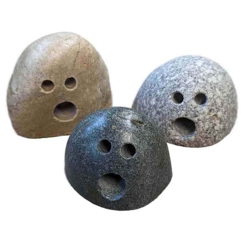 Set of 3 Granite Garden Ghosts