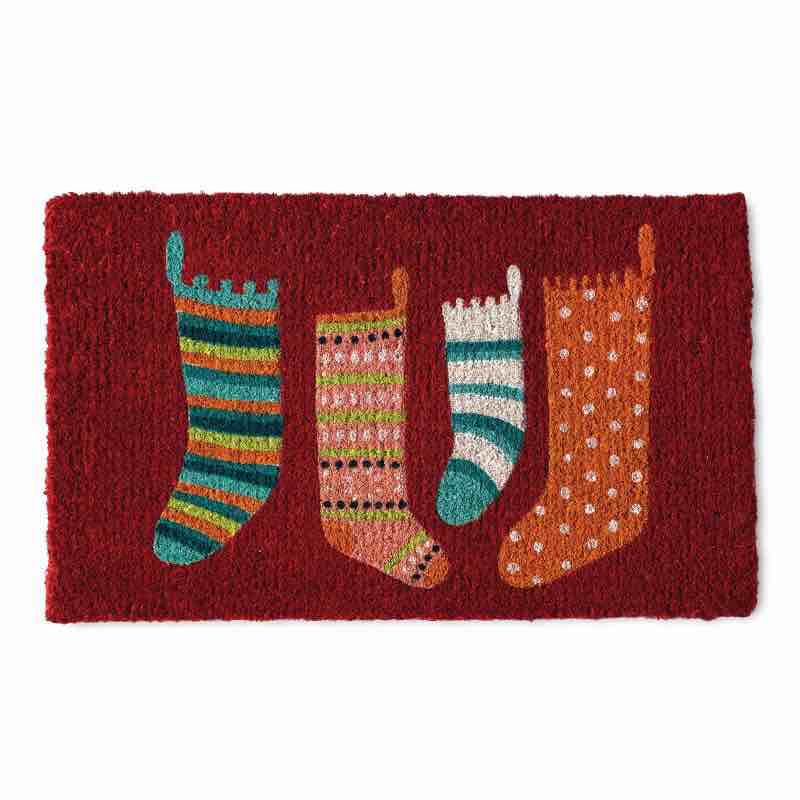 Christmas Stockings Coir Mat, 30