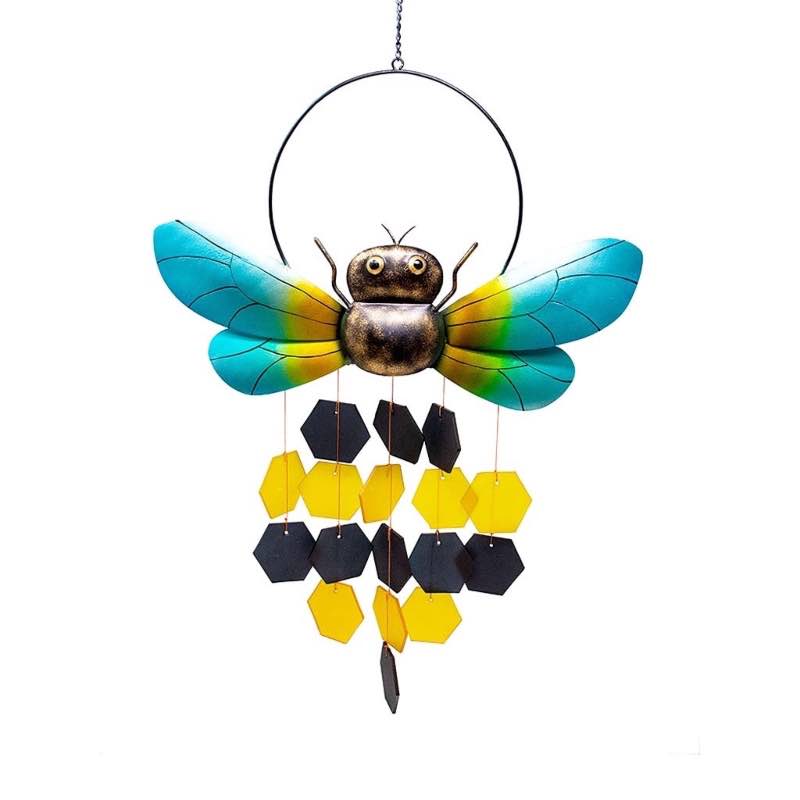 Handcrafted Glass Bee Wind Chime