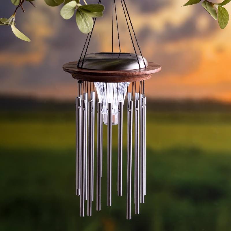 Solar Lighted Wind Chime