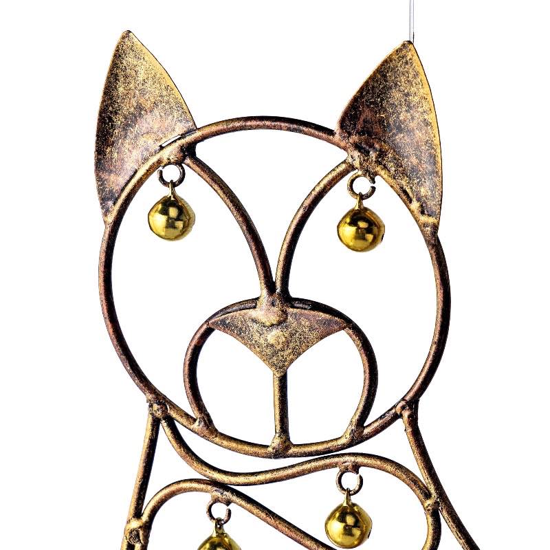 Handcrafted Metal Cat Wind Chime