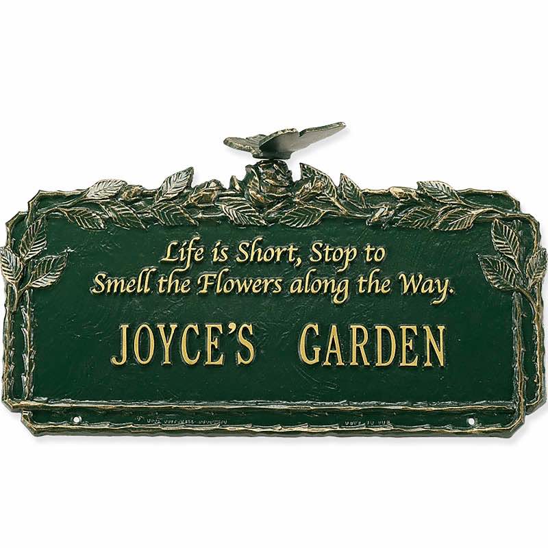 Rose Poem Plaque - Bronze