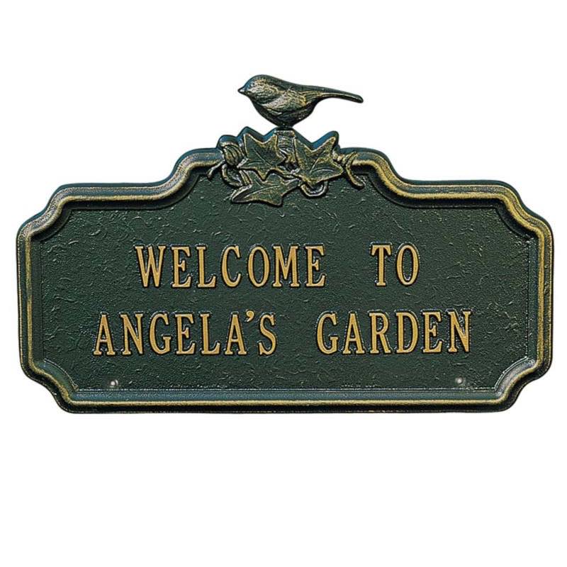 Custom Songbird Plaque - Green