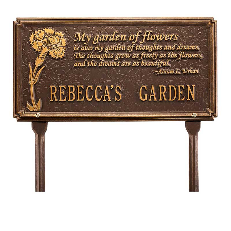 Custom Poem Plaque - Green