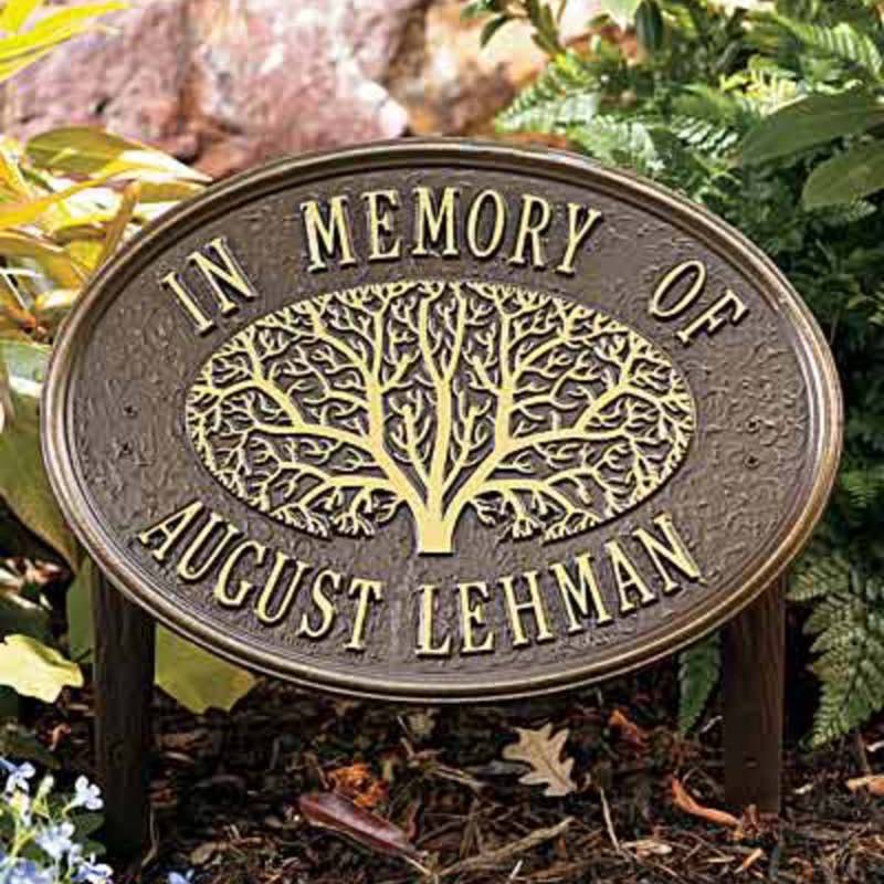 Oak Tree Memorial Plaque