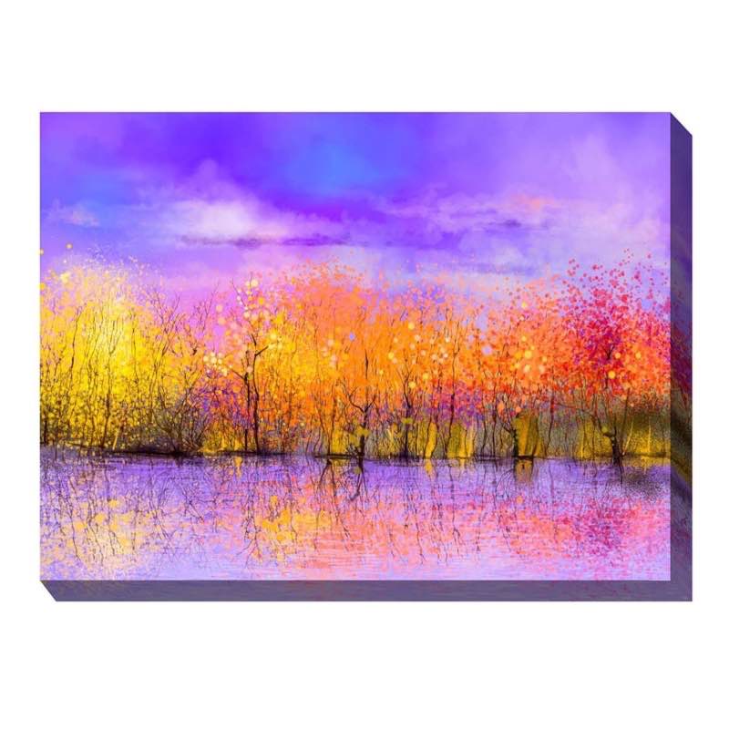 Scenic Autumn Indoor/Outdoor Wall Art on Canvas