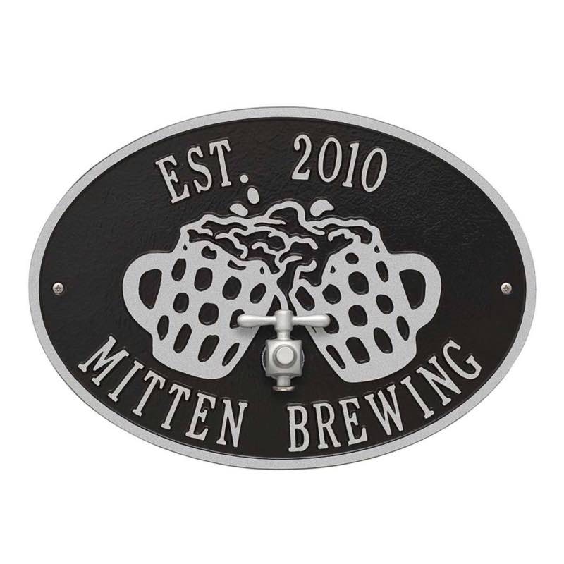 Personalized Beer Tap Bottle Opener Bar Sign