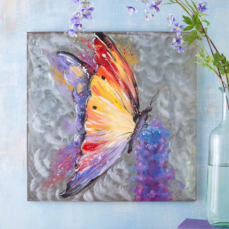 Handcrafted Butterfly Metal Wall Art