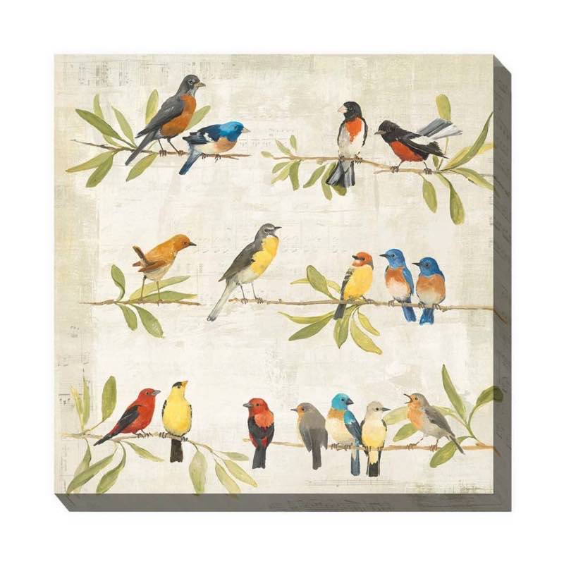 Birdsong Outdoor Canvas Wall Art