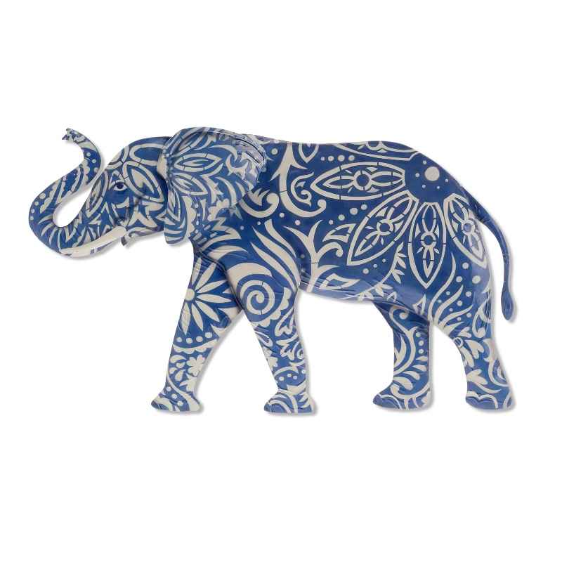 Metal and Capiz Elephant Wall Art