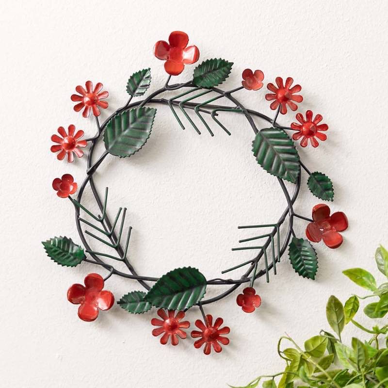 Red & Green Iron Wreath