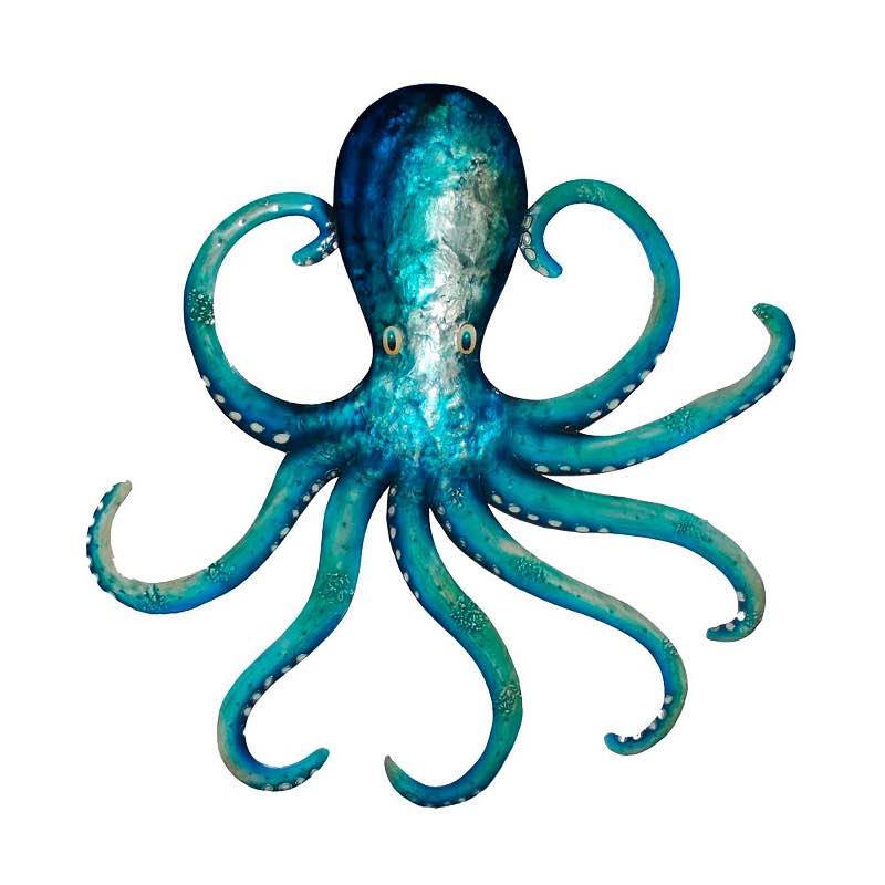 Blue Octopus Wall Art