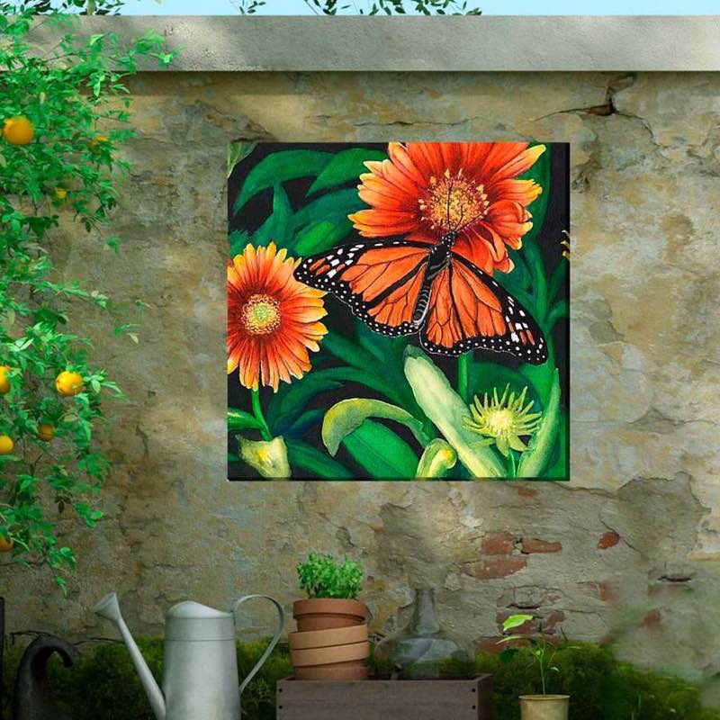 Indoor/Outdoor Monarch Butterfly Wall Art